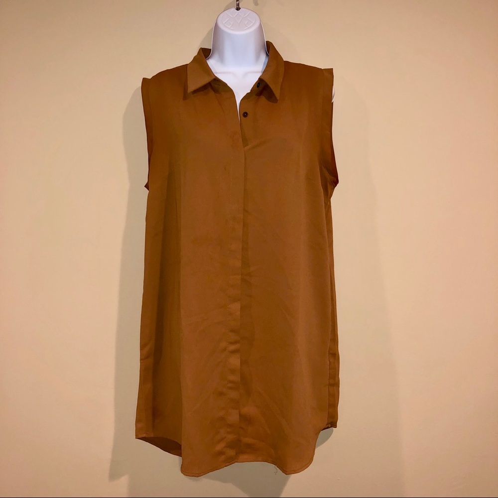 Forever 21 Sleeveless Button Down Dress